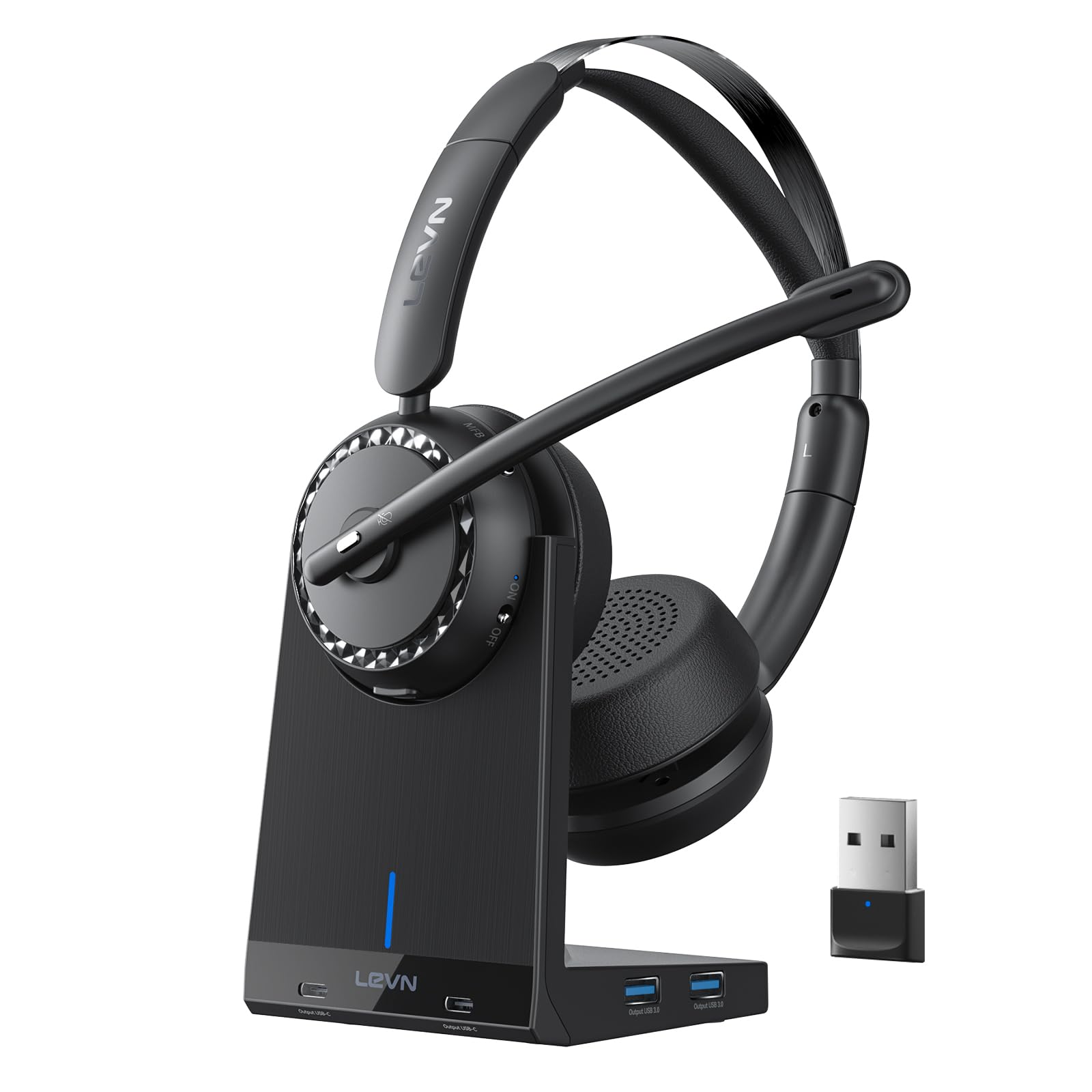 Venta Internacional - Auriculares Inalámbricos Levn Bluetooth 5.2 Con Micrófono, Batería De 65 H