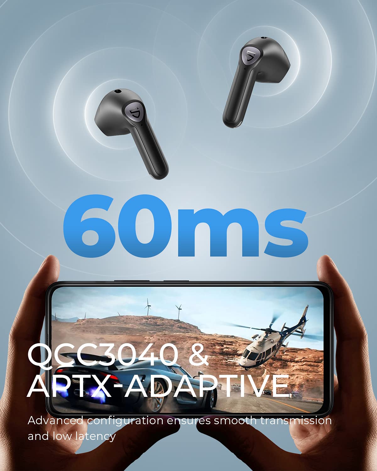 Foto 6 pulgar | Venta Internacional - Auriculares Bluetooth Soundpeats Air3 Mini Con Qualcomm Qcc3040