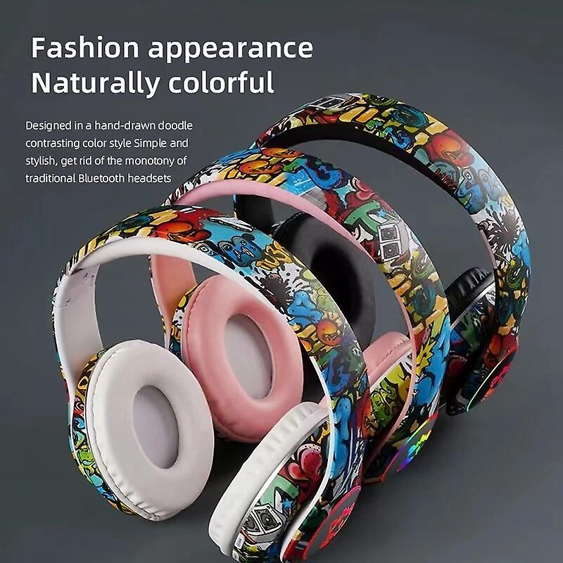 Foto 3 | Venta Internacional - Auriculares Inalámbricos Auriculares Bluetooth Graffiti Hifi 3d