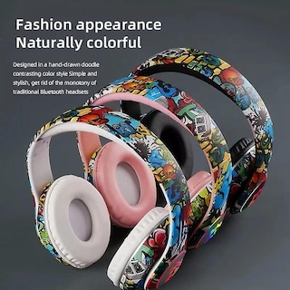 Foto 3 | Venta Internacional - Auriculares Inalámbricos Auriculares Bluetooth Graffiti Hifi 3d