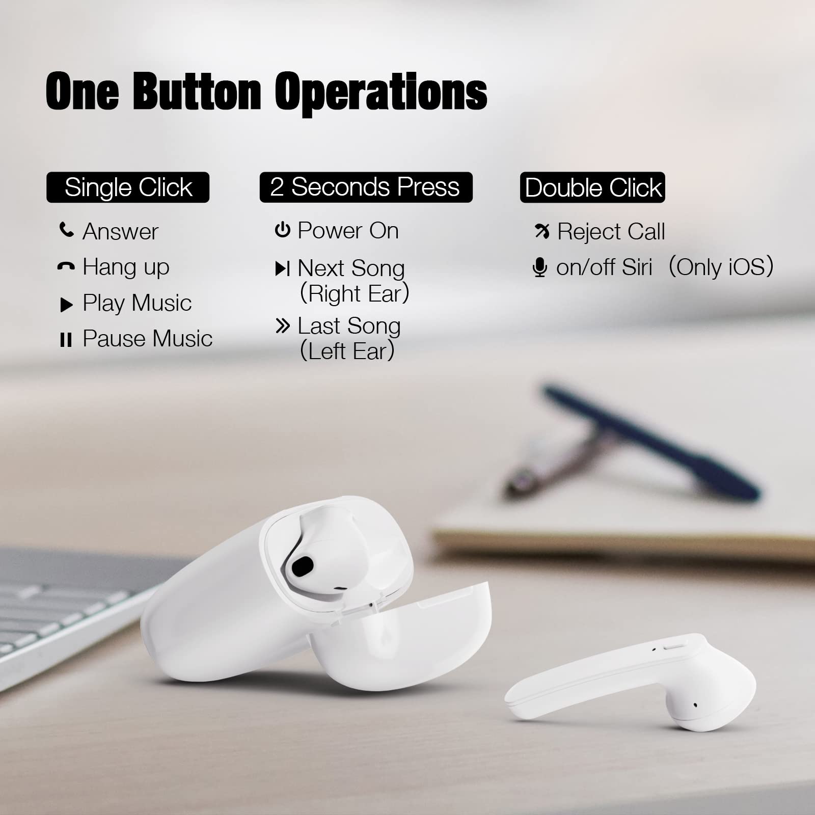 Foto 5 | Venta Internacional - Auriculares Inalámbricos Otium Bluetooth 5.3 43h Playtime Ipx6