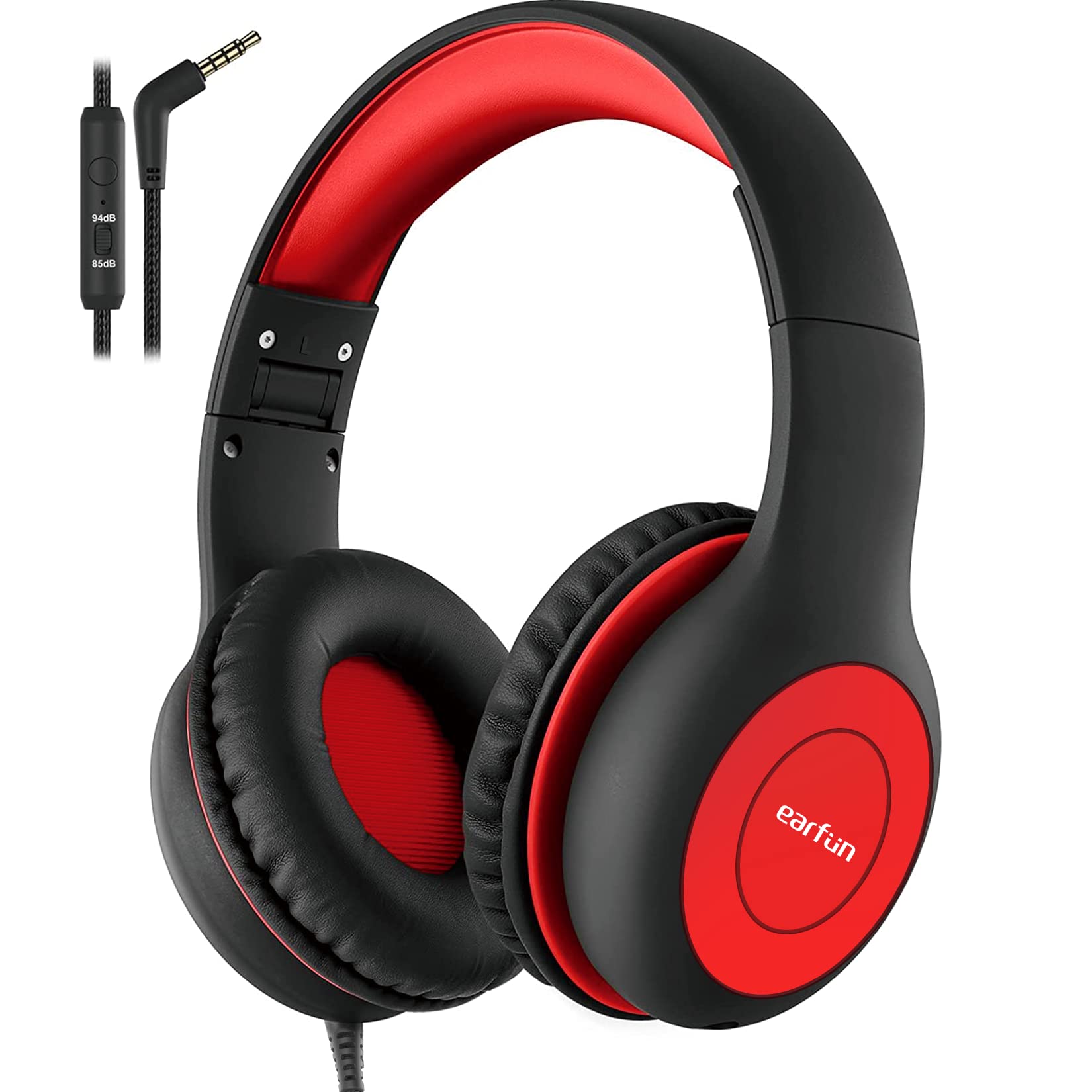 Auriculares Earfun K1 Kids con Cable y Micrófono 85/94 db Negros - Venta Internacional