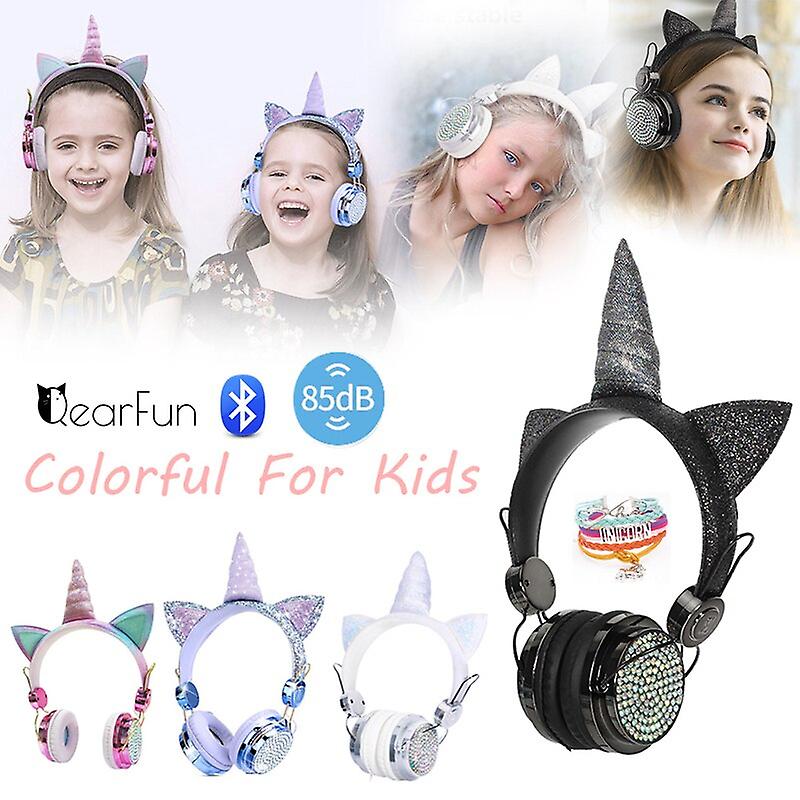 Foto 3 pulgar | Venta Internacional - Auriculares Inalámbricos Bluetooth Cute Unicorn Con Micrófono Para Niñas