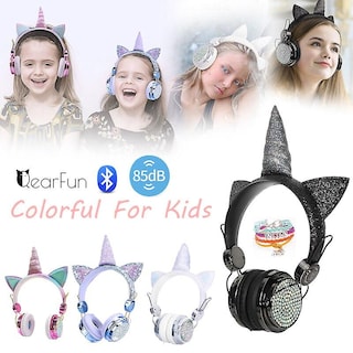 Foto 2 | Venta Internacional - Auriculares Inalámbricos Bluetooth Cute Unicorn Con Micrófono Para Niñas