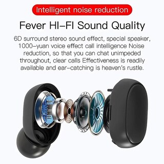 Foto 3 | Venta Internacional - Auriculares Bluetooth Tws E6s Auriculares Inalámbricos Bluetooth Ruido