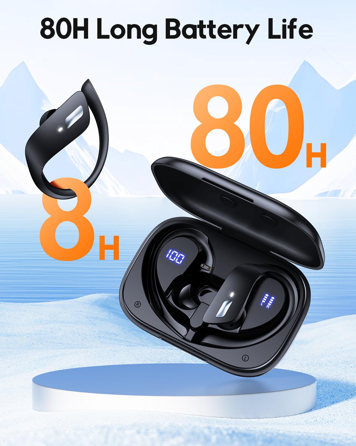 Foto 3 pulgar | Venta Internacional - Auriculares Bluetooth Tagry X07 80 Horas De Reproducción Ipx7 Negros