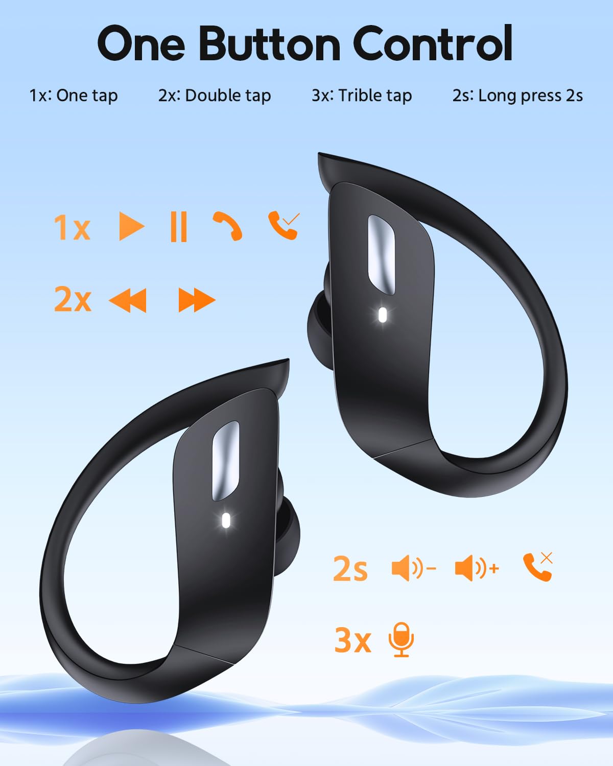 Foto 6 pulgar | Venta Internacional - Auriculares Bluetooth Tagry X07 80 Horas De Reproducción Ipx7 Negros