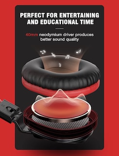 Foto 2 | Venta Internacional - Auriculares Supraaurales Plegables Con Micrófono Para Adultos/niños Bla