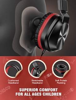 Foto 3 | Venta Internacional - Auriculares Supraaurales Plegables Con Micrófono Para Adultos/niños Bla