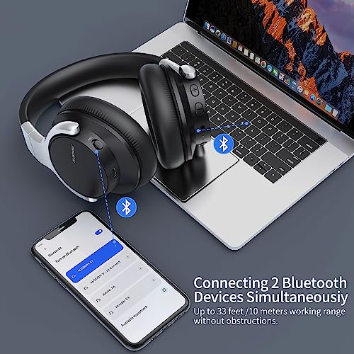 Foto 6 pulgar | Audífonos Inalámbricos Ausdom Negros con Bluetooth-Venta Internacional