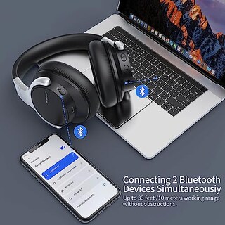 Foto 5 | Audífonos Inalámbricos Ausdom Negros con Bluetooth-Venta Internacional