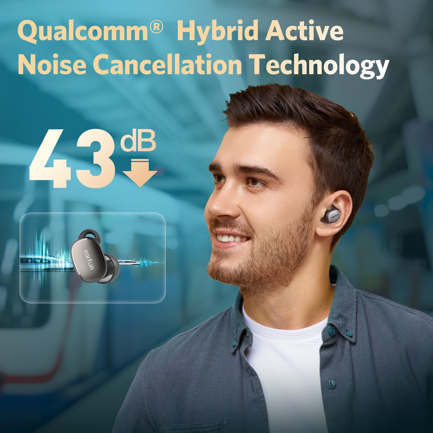 Foto 4 | Audífonos True Wireless Earfun con Bluetooth-Venta Internacional