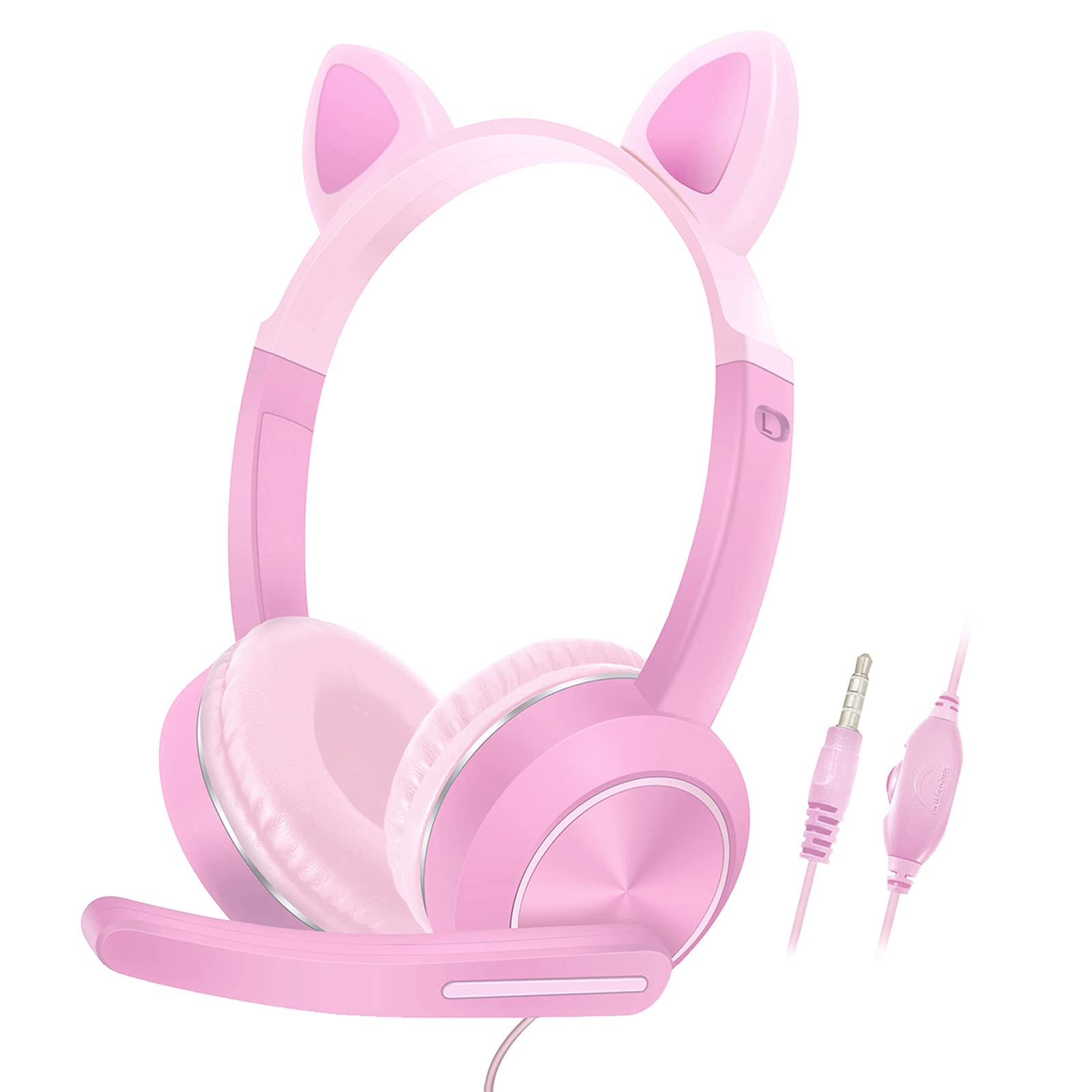 Foto 2 pulgar | Venta Internacional - Auriculares Akz Cn Com Kids Cat Ear Con Micrófono Y Conector De 3,5 Mm