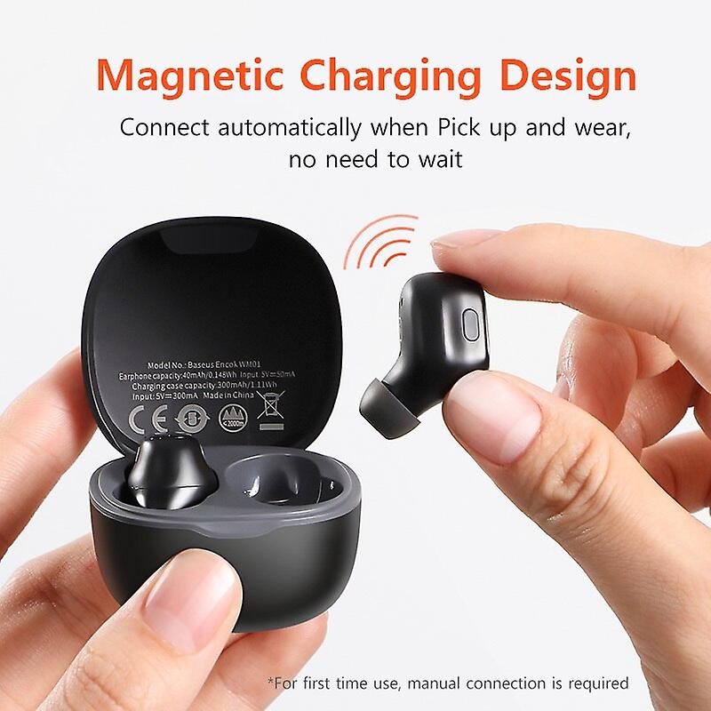 Foto 4 pulgar | Venta Internacional - Auriculares Inalámbricos True Baseus Encok Wm01 Con Micrófono Bluetooth 5
