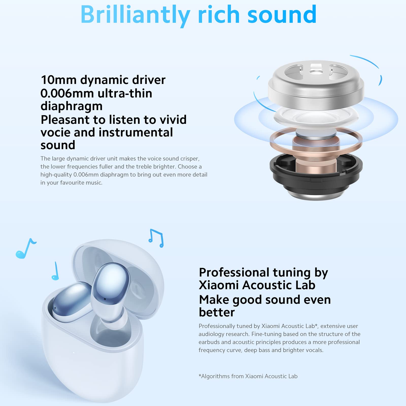 Foto 7 pulgar | Venta Internacional - Auriculares Inalámbricos Xiaomi Redmi Buds 4 Anc Hybrid Active Noise