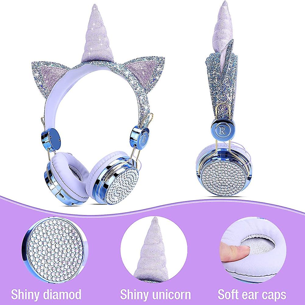 Foto 5 pulgar | Venta Internacional - Auriculares Inalámbricos Bluetooth Con Diadema Ajustable En Forma De Unicornio