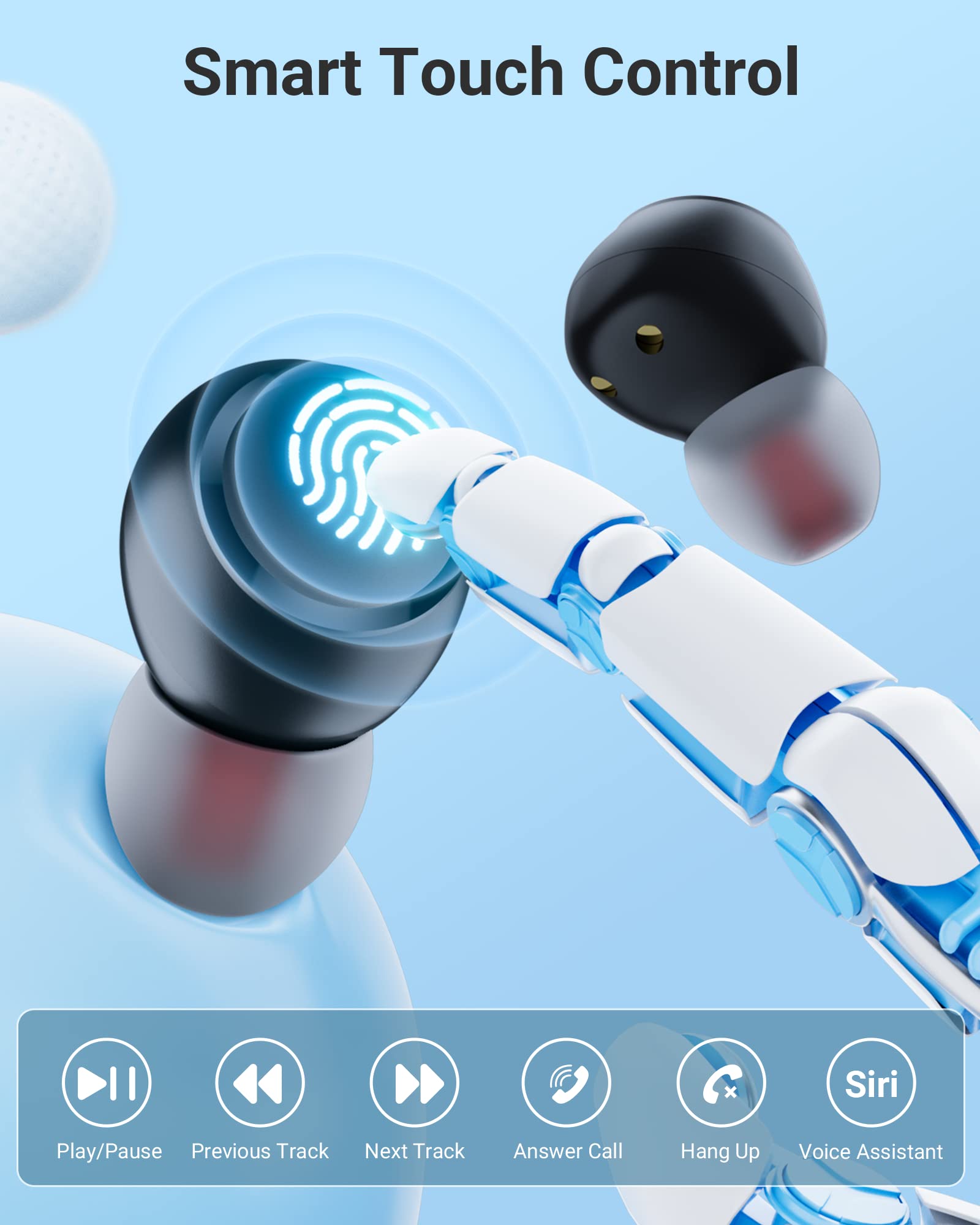 Foto 5 pulgar | Venta Internacional - Auriculares Inalámbricos Zingbird T62 2023 Bluetooth 5.3 Ipx7 Negros