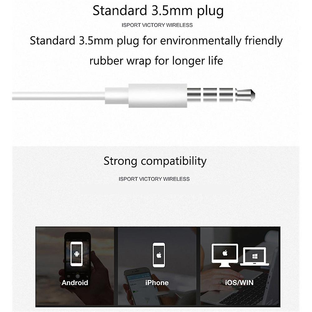 Foto 5 pulgar | Venta Internacional - Auriculares Con Cable, Conector De 3,5 Mm, Botón Intraural Con Micrófono De 1,2 M