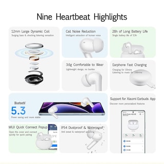 Foto 3 | Venta Internacional - Auriculares Inalámbricos Bluetooth Redmi Buds 4 Vitality Edition