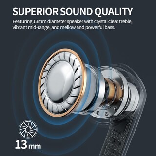 Foto 4 | Venta Internacional - Auriculares Inalámbricos Cxk Bluetooth 5.3 36 Horas De Reproducción Ipx7 Negros