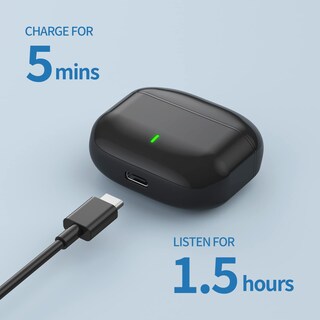 Foto 6 | Venta Internacional - Auriculares Inalámbricos Cxk Bluetooth 5.3 36 Horas De Reproducción Ipx7 Negros