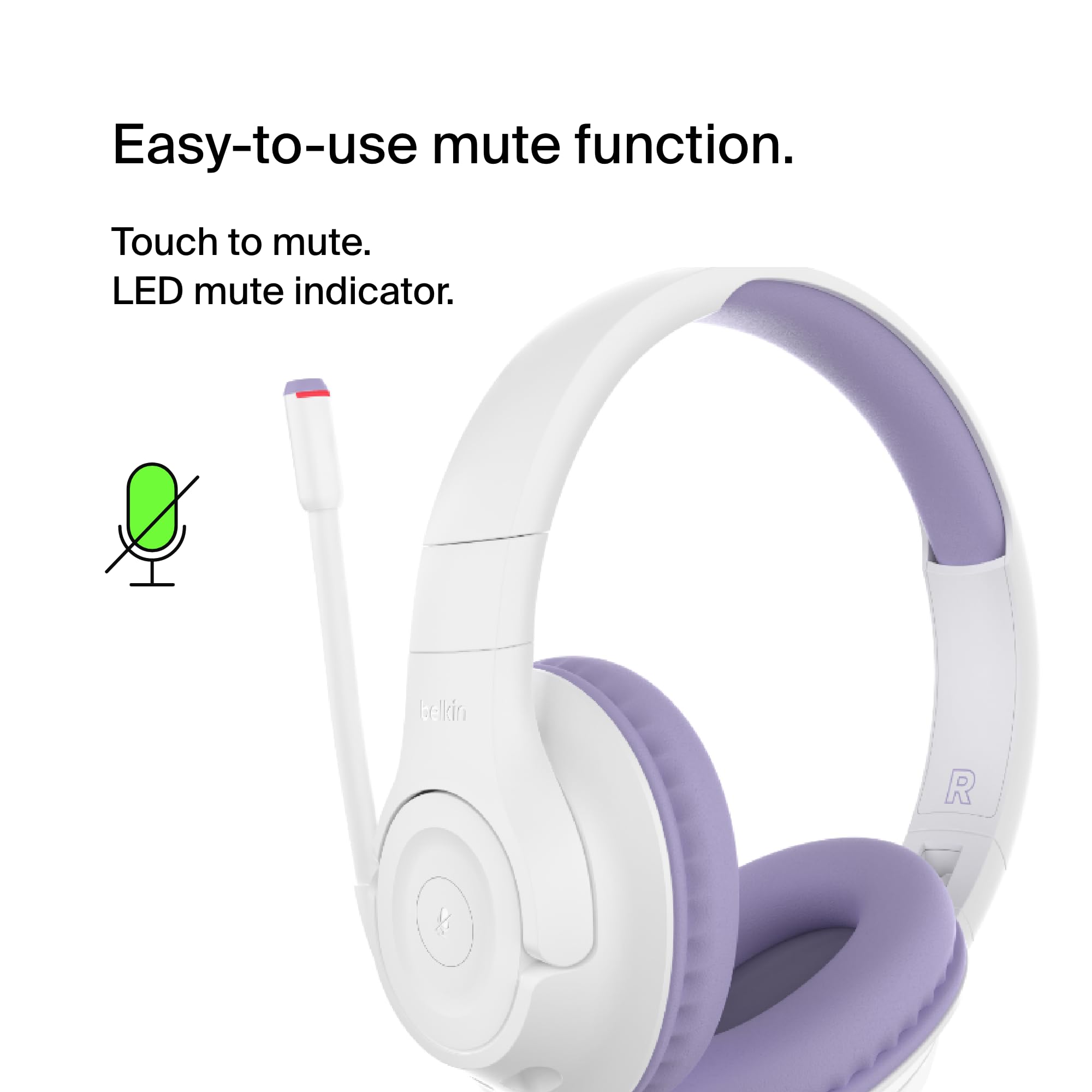 Foto 8 pulgar | Venta Internacional - Auriculares Supraaurales Inalámbricos Belkin Soundform Inspire Para Niños