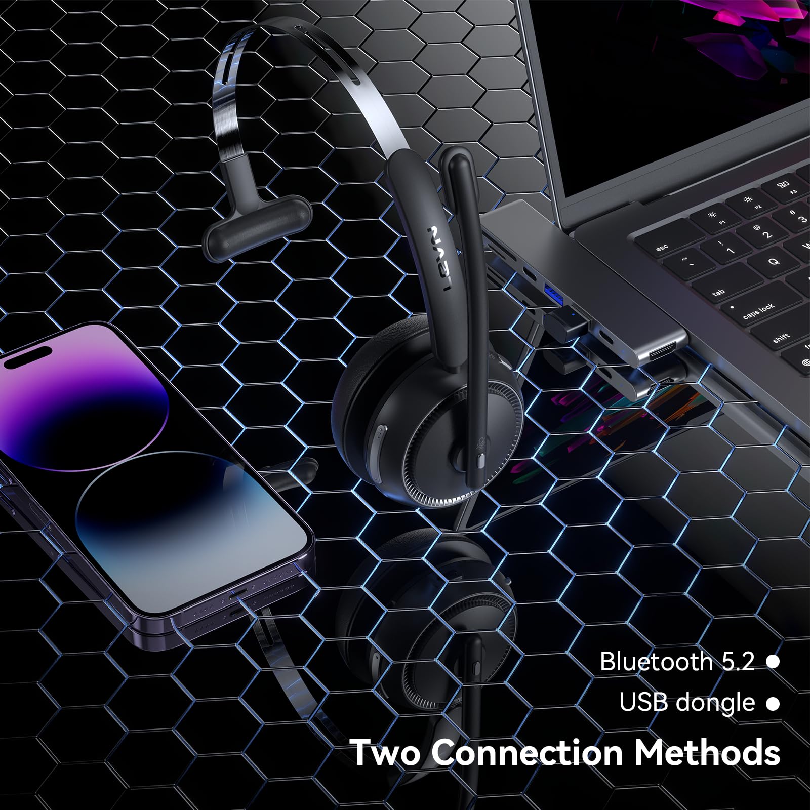 Foto 4 pulgar | Venta Internacional - Auriculares Inalámbricos Levn Con Micrófono Bluetooth V5.2 65 Horas