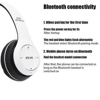 Foto 2 | Venta Internacional - Auriculares Inalámbricos Bluetooth P47 Auriculares Supraaurales