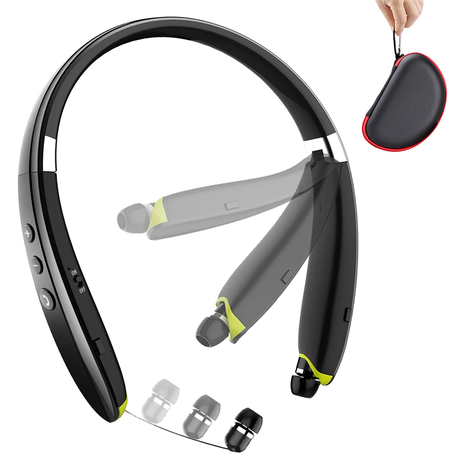 Venta Internacional - Auriculares Bluetooth Beartwo Sx-990 Con Banda Para El Cuello Retráctil