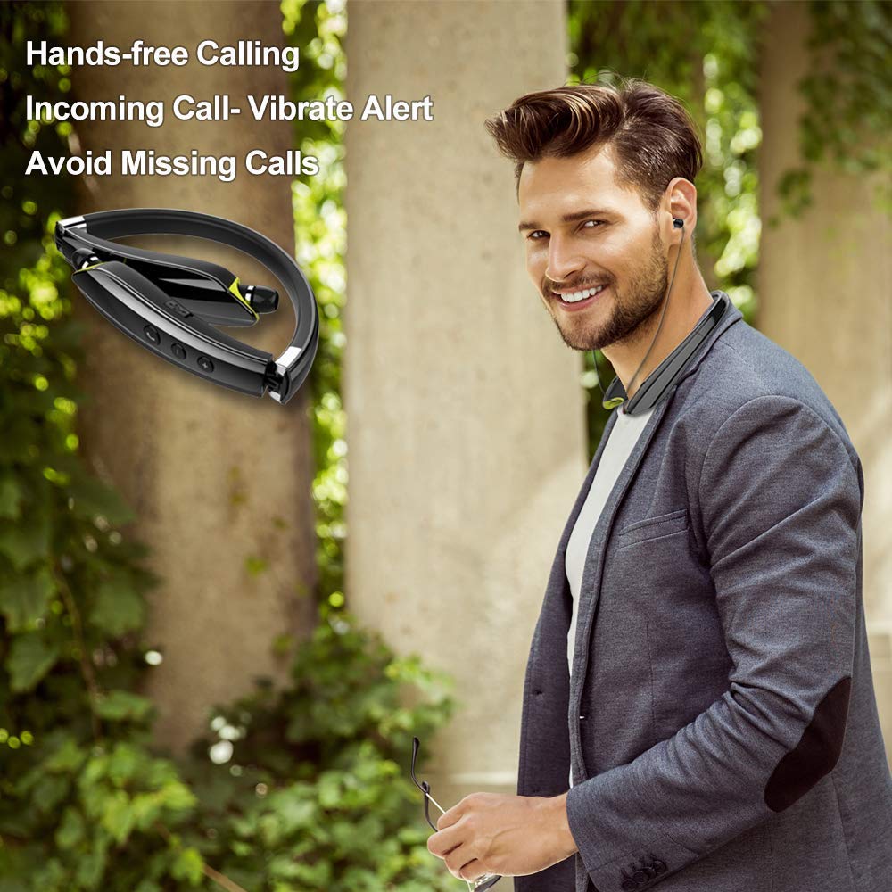 Foto 6 pulgar | Venta Internacional - Auriculares Bluetooth Beartwo Sx-990 Con Banda Para El Cuello Retráctil