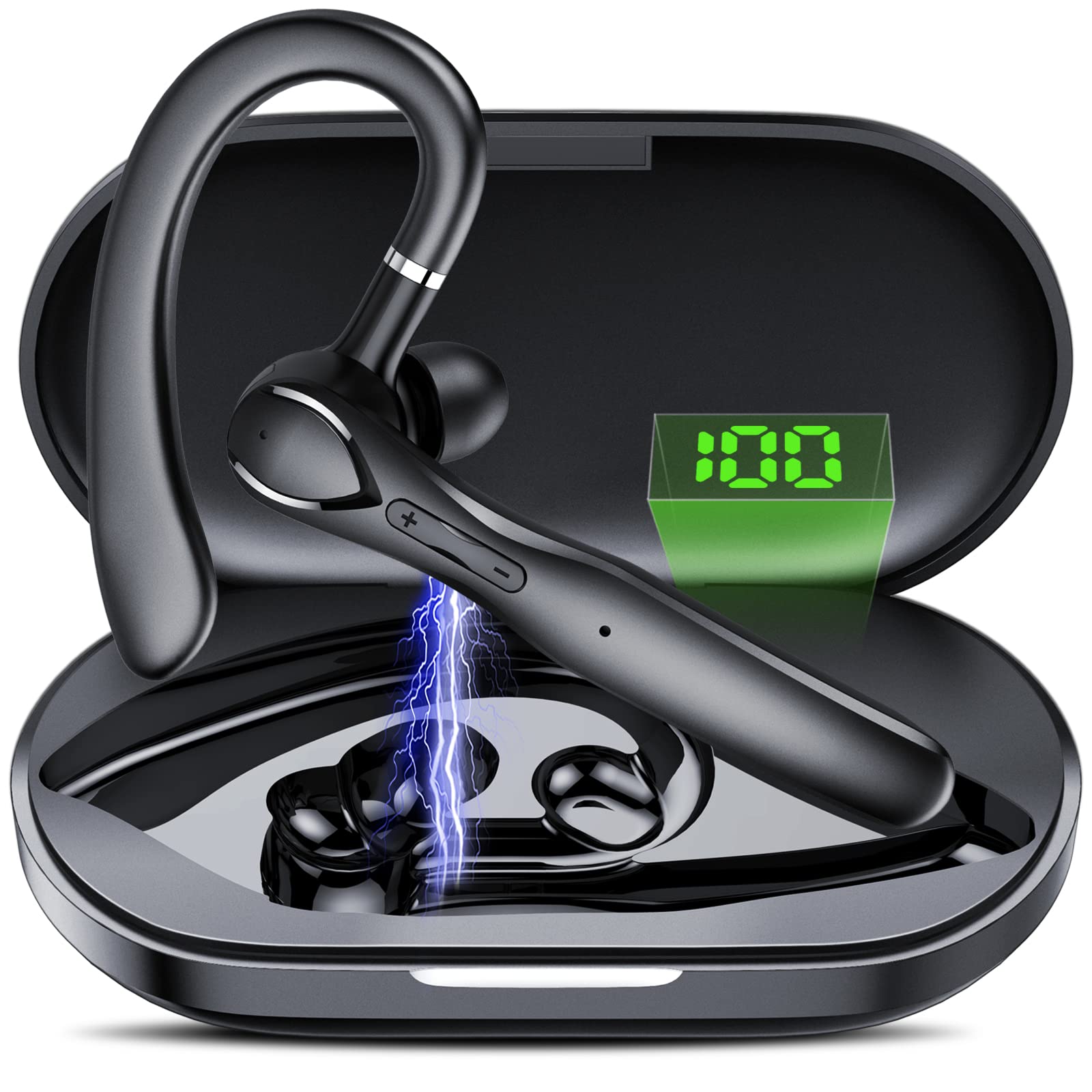 Audífonos In Ear Cascho Negros con Bluetooth-Venta Internacional