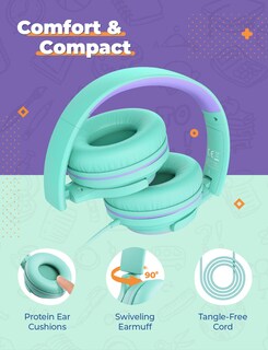 Foto 5 | Venta Internacional - Auriculares Iclever Hs22 Para Niños Con Divisor Para Compartir, Volumen De 94 Db