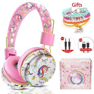 Foto 1 | Venta Internacional - Auriculares Inalámbricos Rainbow Unicorn Para Niños Y Niñas Con Micrófono