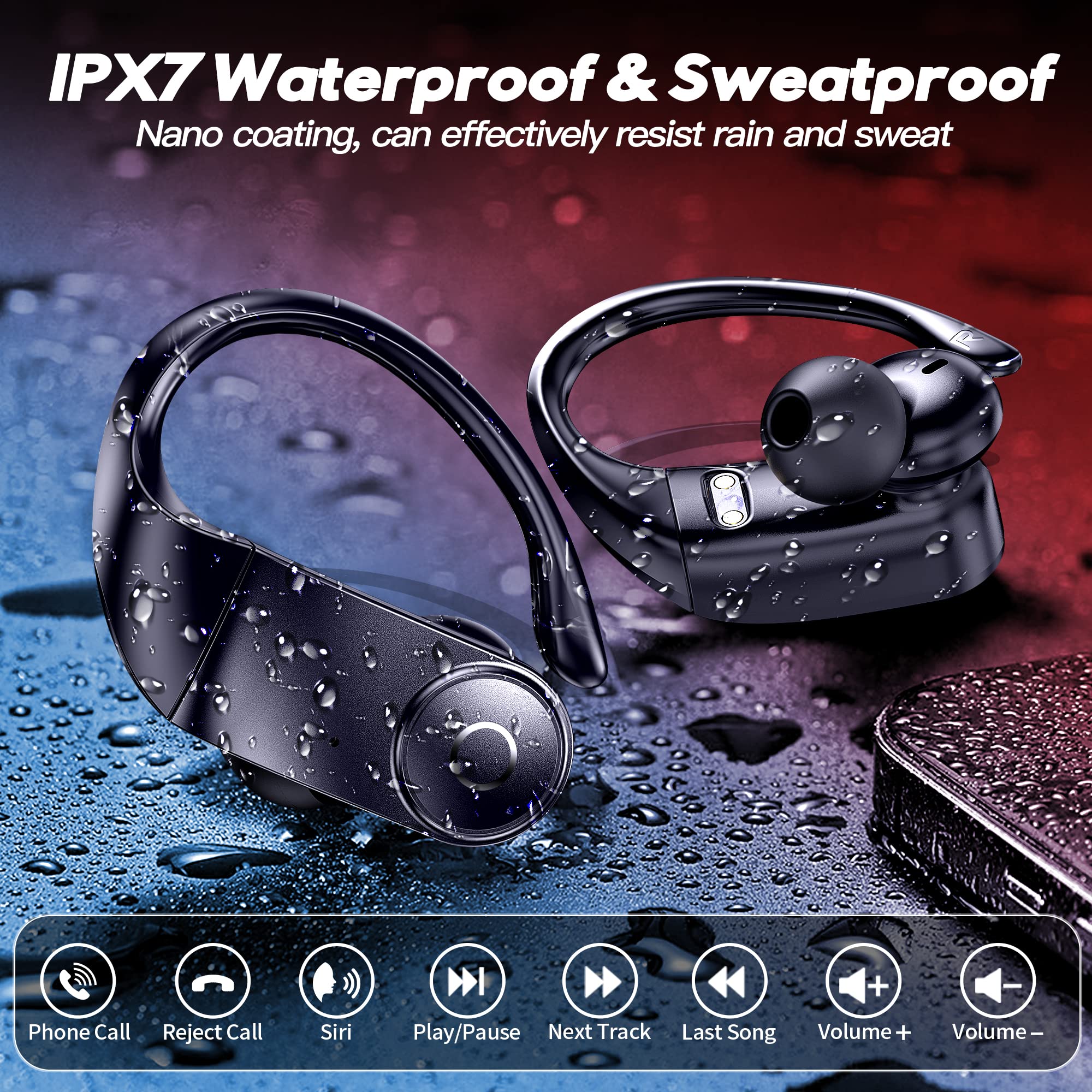 Foto 8 pulgar | Venta Internacional - Auriculares Inalámbricos Mozoter Sp03 Bluetooth 5.2 Con Carga Solar