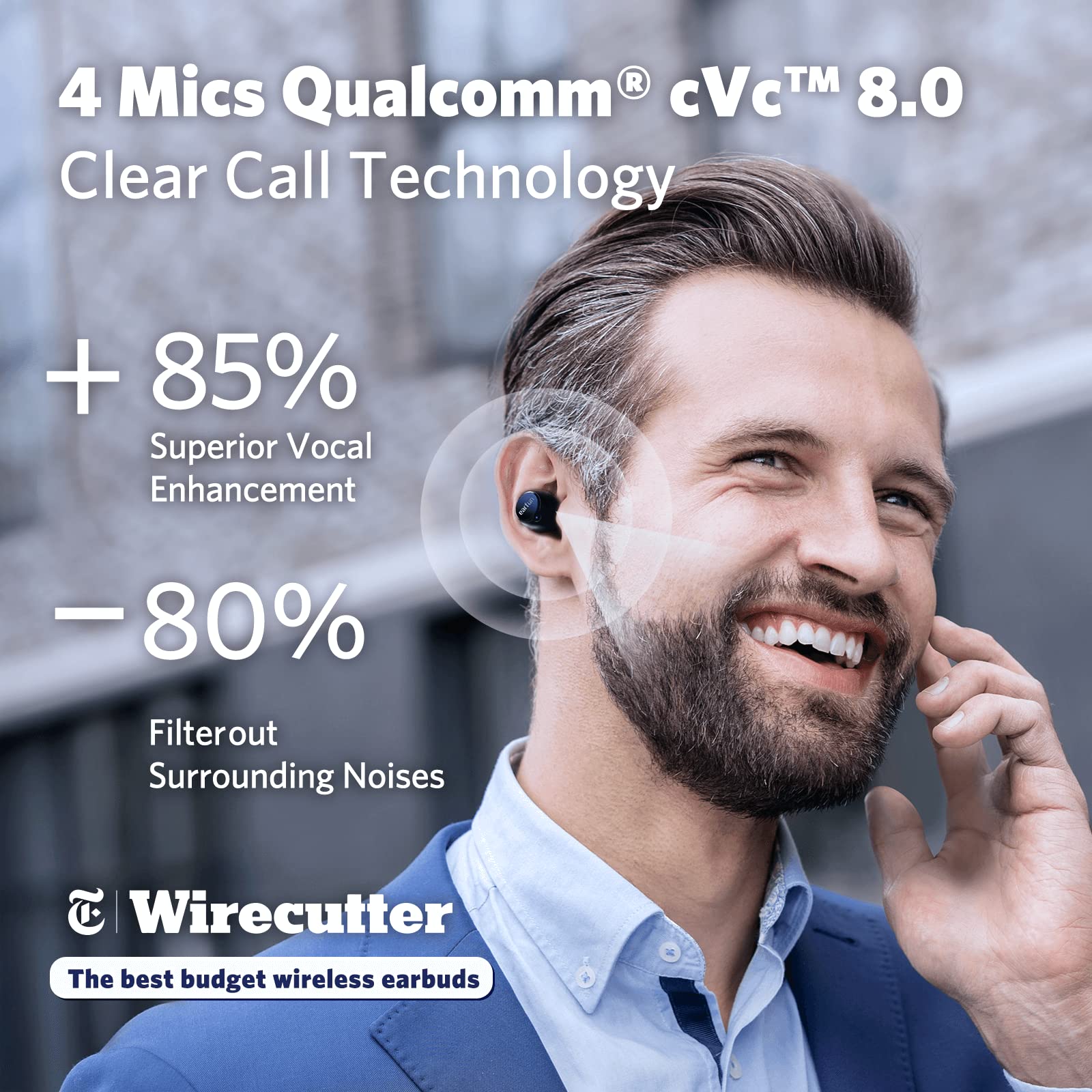 Foto 4 pulgar | Venta Internacional - Auriculares Inalámbricos Earfun Free 2s Qualcomm Cvc 8.0 Bluetooth 5