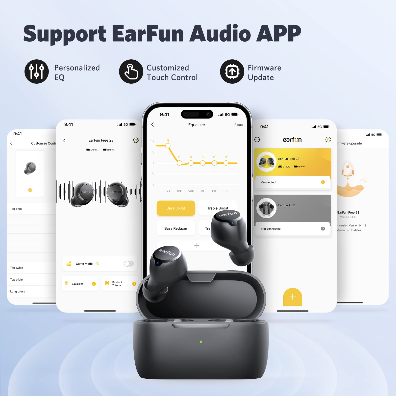 Foto 5 pulgar | Venta Internacional - Auriculares Inalámbricos Earfun Free 2s Qualcomm Cvc 8.0 Bluetooth 5