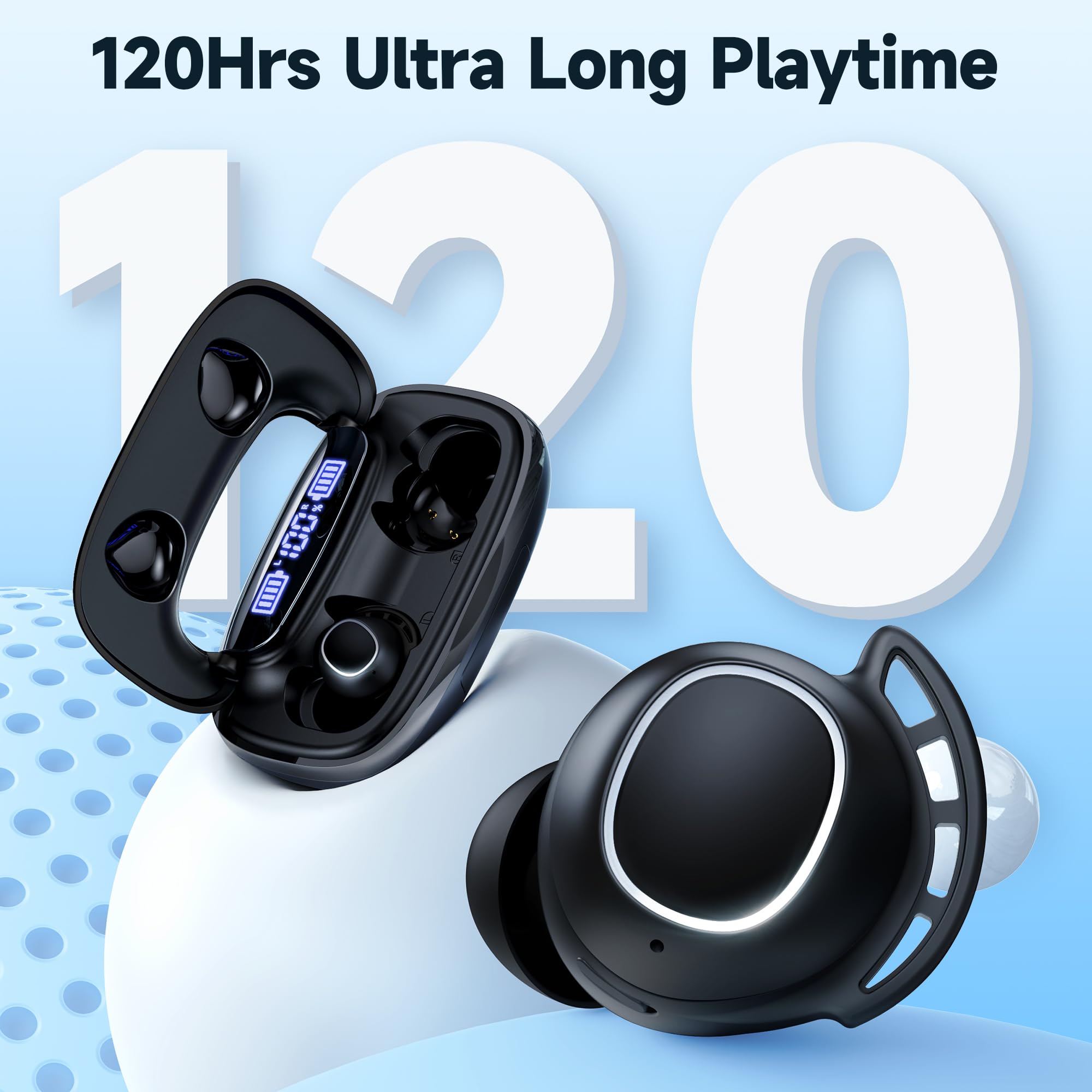 Foto 3 pulgar | Venta Internacional - Auriculares Bluetooth Tagry X18 Auriculares Inalámbricos 120h Playtim