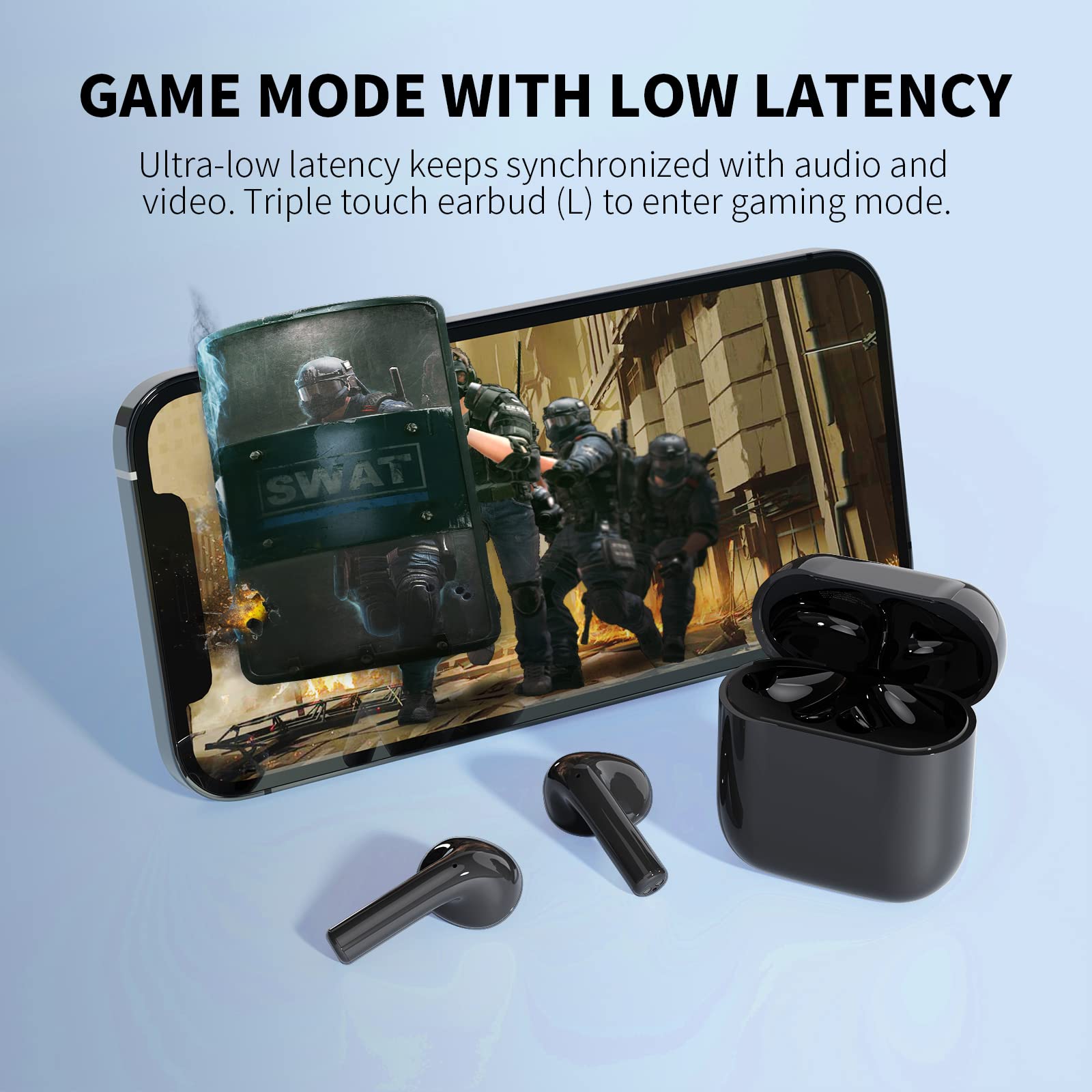 Foto 7 | Venta Internacional - Auriculares Bluetooth Cxk Crystal-clear Calls Ipx7 Waterproof V5