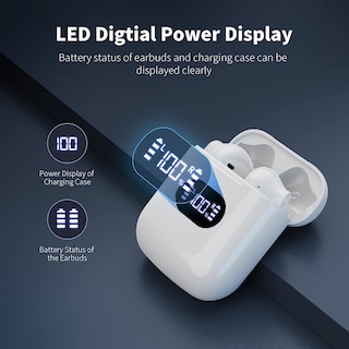 Foto 5 | Audífonos True Wireles Cxk Blancos con Bluetooth-Venta Internacional