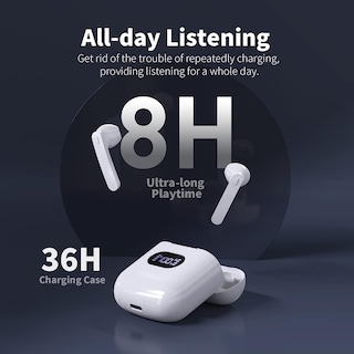 Foto 6 | Audífonos True Wireles Cxk Blancos con Bluetooth-Venta Internacional