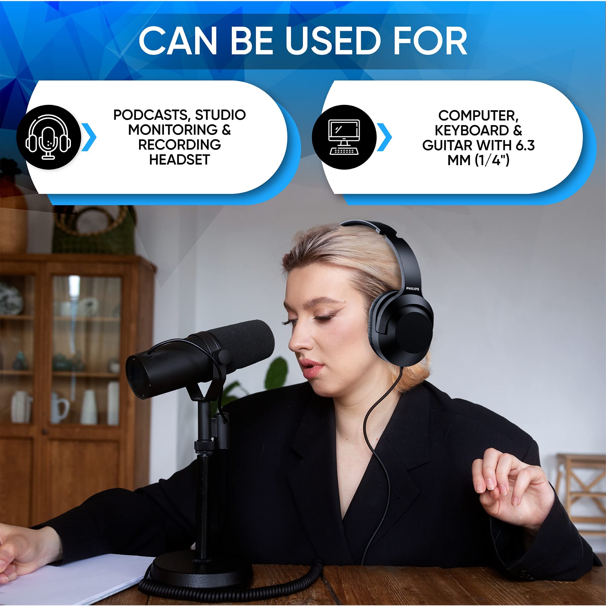 Foto 4 | Venta Internacional - Auriculares Estéreo Con Cable Philips Para Podcasts