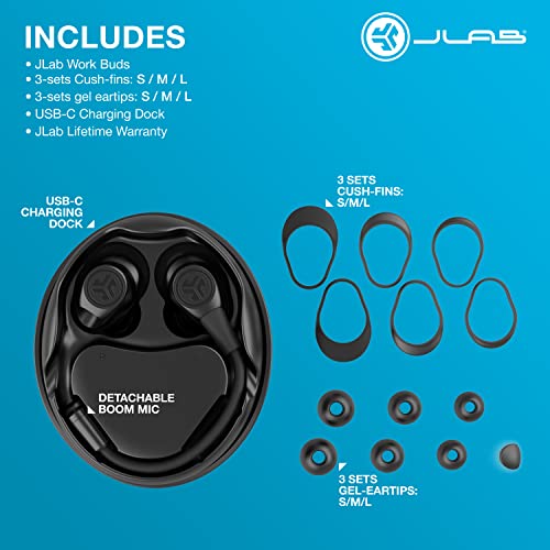 Foto 9 pulgar | Venta Internacional - Auriculares Intraurales Jlab Work Buds True Wireless Con Micrófono Desmontable