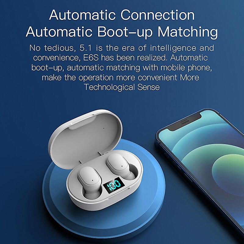 Foto 3 pulgar | Venta Internacional - Auriculares Bluetooth Tws E6s Inalámbricos Con Cancelación De Ruido Con Micrófono