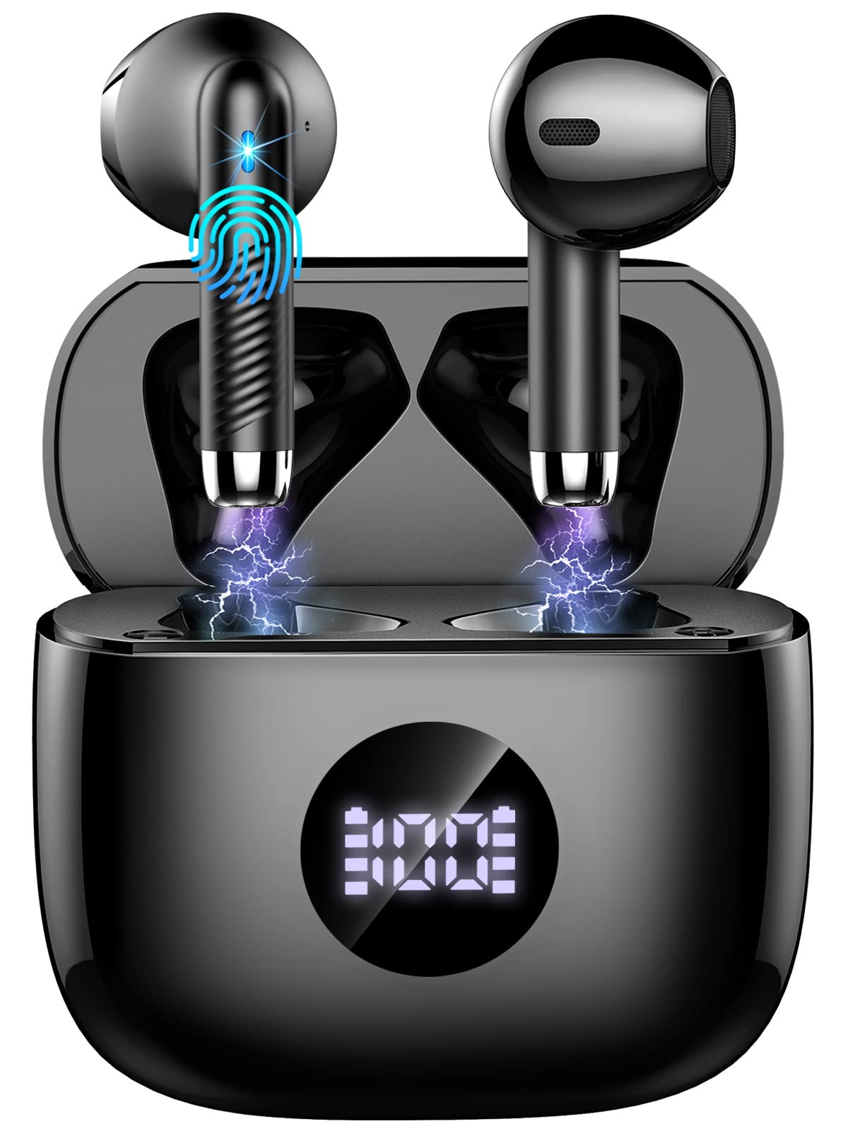 Audífonos True Wireless Jxrev Negros con Bluetooth-Venta Internacional