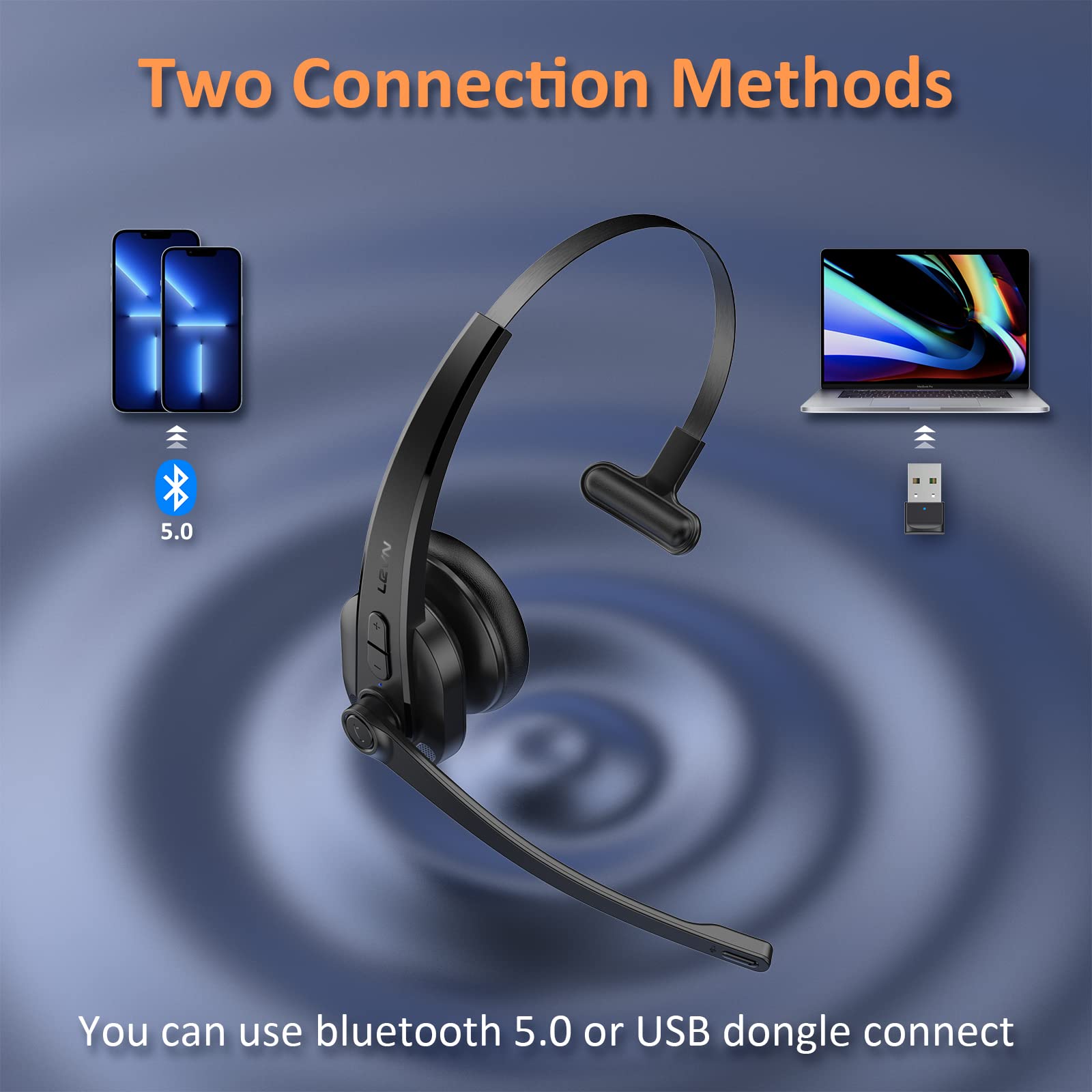 Foto 3 | Venta Internacional - Auriculares Inalámbricos Levn Bluetooth Con Micrófono Y Cancelación De Ruido