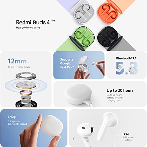 Foto 3 pulgar | Venta Internacional - Auriculares Inalámbricos Xiaomi Redmi Buds 4 Lite Tws Bluetooth 5