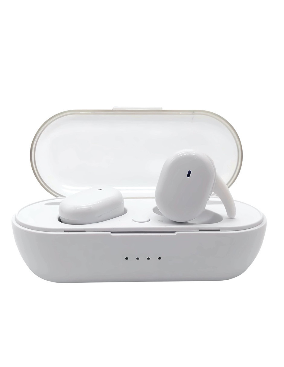 Foto 2 | Audífonos Bluetooth Inalambricos Sport Con Caja De Carga Tws-04 Blanco