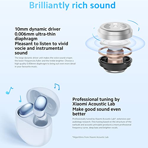 Foto 7 pulgar | Auriculares Inalámbricos Xiaomi Redmi Buds 4 ANC Bluetooth 5.2 Blancos