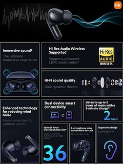 Foto 2 | Venta Internacional - Auriculares Inalámbricos Xiaomi Redmi Buds 4 Pro Con Cancelación De Ruido