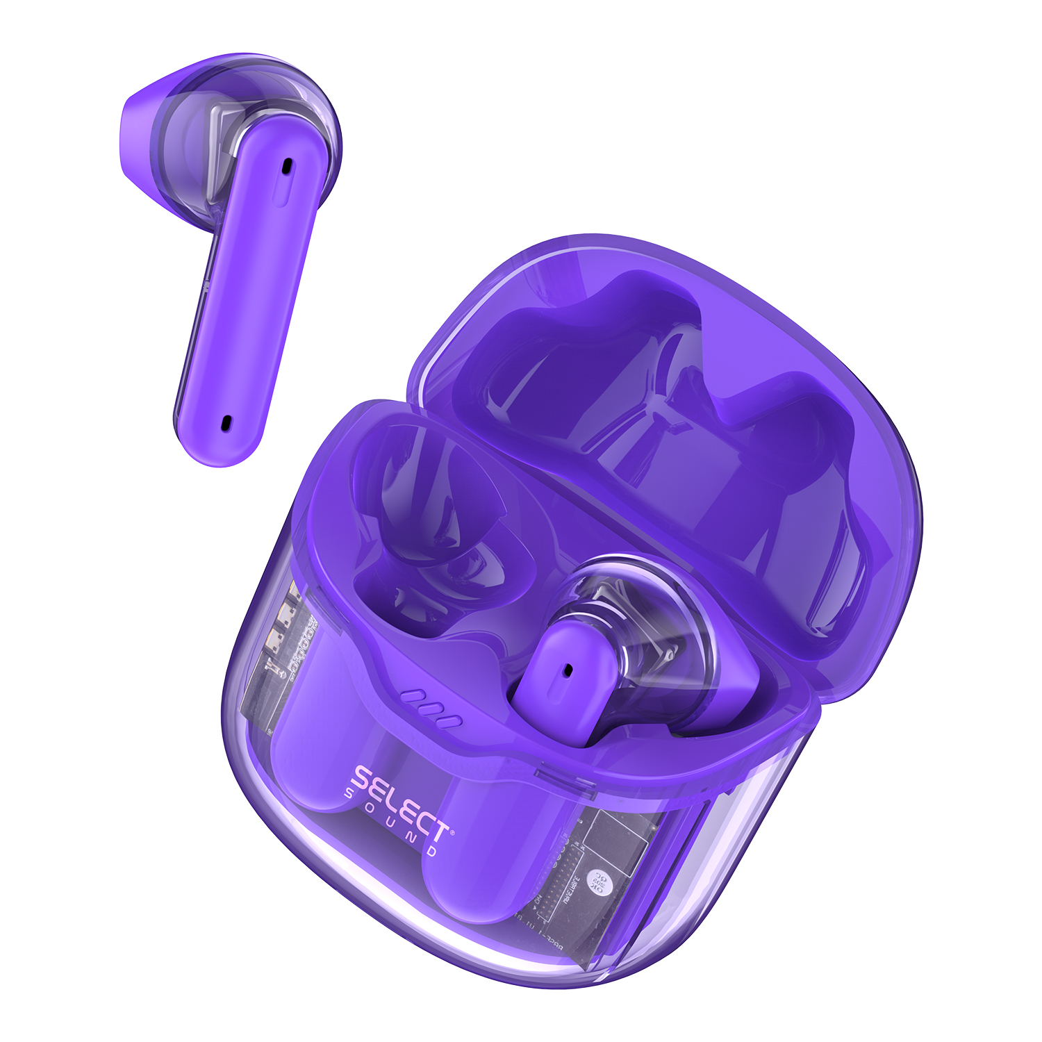 Foto 5 pulgar | Audífonos Recargables Bluetooth Crystal Tws Bth040 Colores